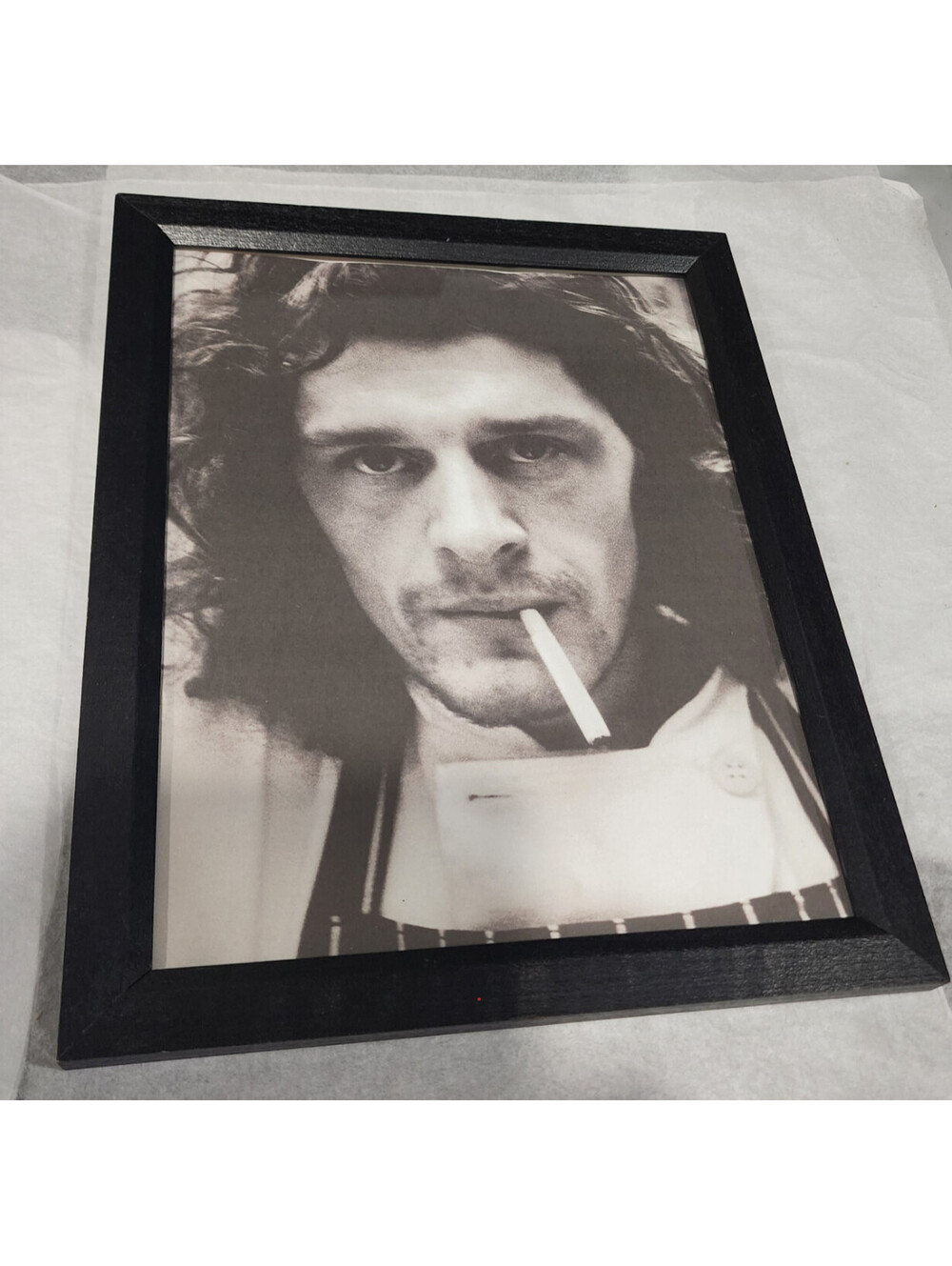 Marco Pierre White Smoking Chef Framed Photo Print 10x12 Vintage Kitchen Decor